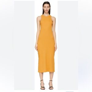 House of Harlow 1960 yellow biker knit dress size S